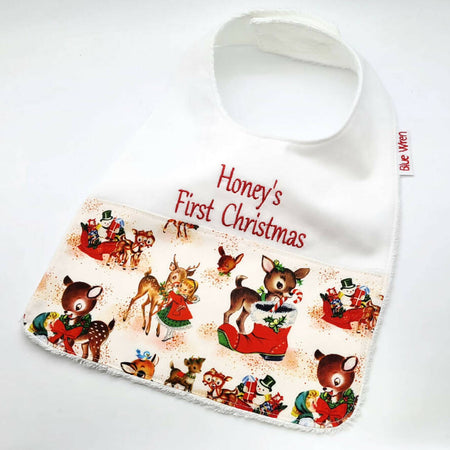 Christmas Baby Bib Personalised Gift