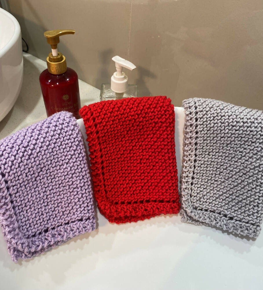 DOWNLOAD - Knitting Pattern - Face Washer, Knitting Pattern Scrubbie,