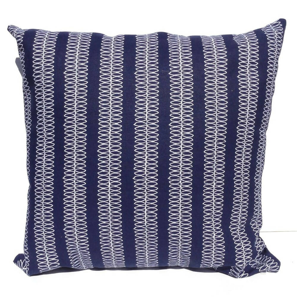blue and white cushion coastal