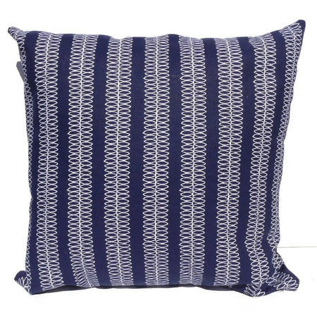 Blue and white cushion cover-Coastal throw pillow