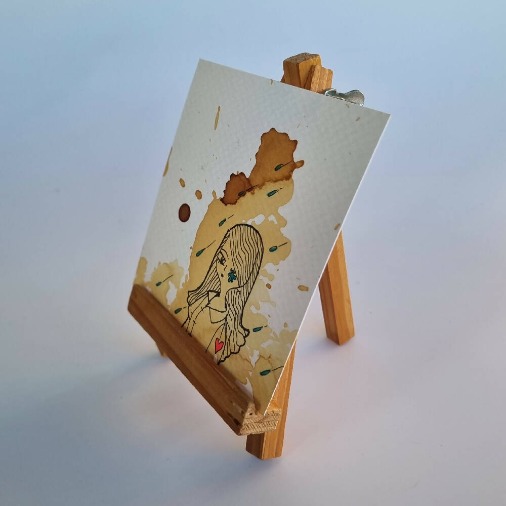 Headline Series : Catalina Original Tea Stain Art on Paper