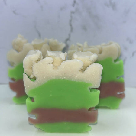 Chai infused puzzle piece soap