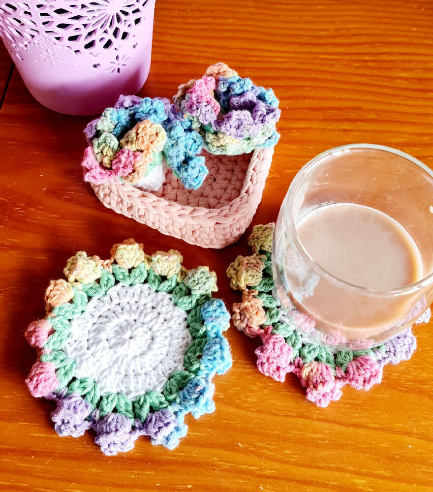 Surprise Flower Coasters