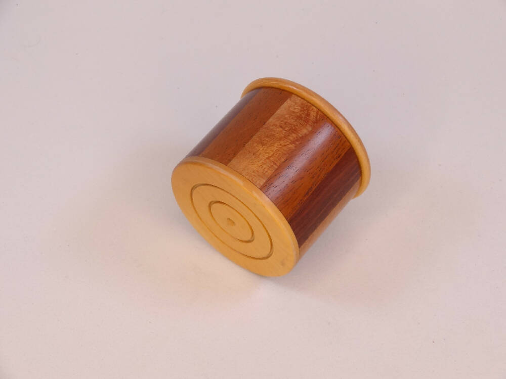 Turned Wood Ring presentation box .