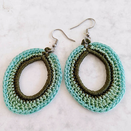 Oval Earrings 3 Colour Ways