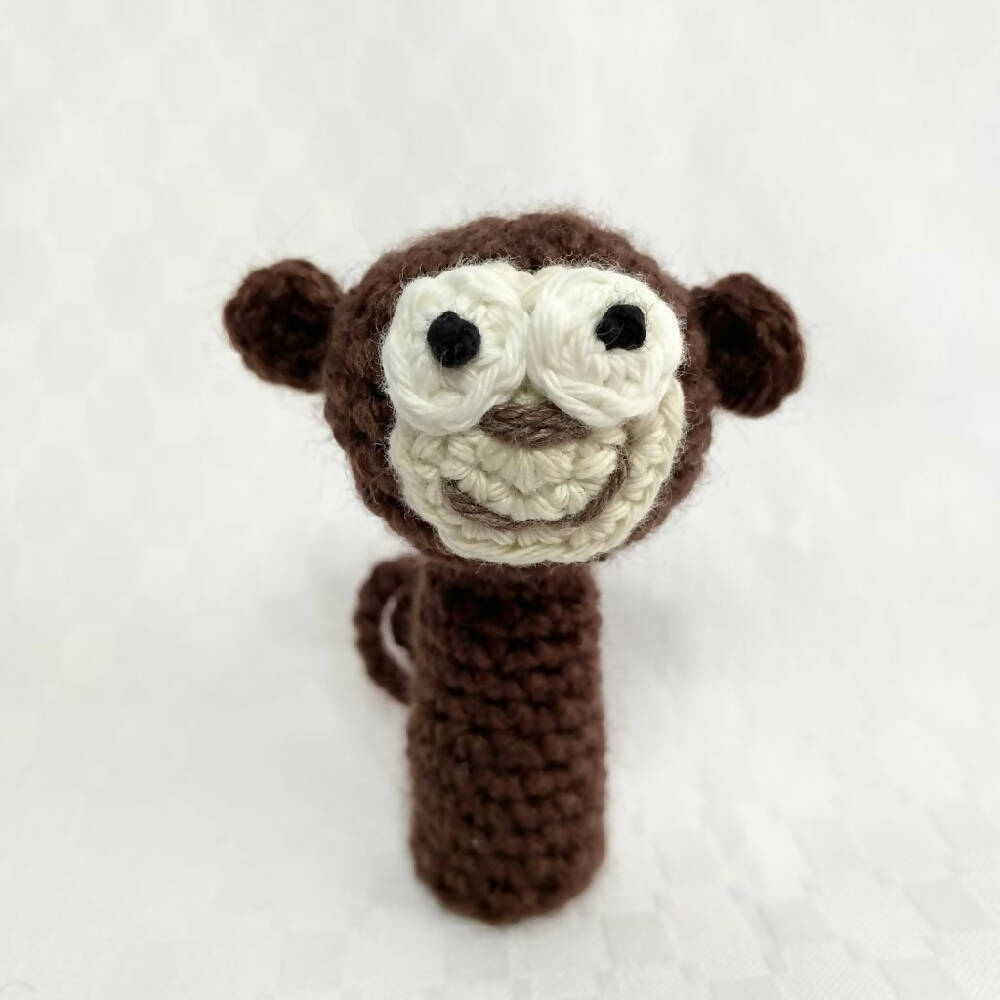 Finger Hand Puppets crochet Five Cheeky Monkeys Crocodile