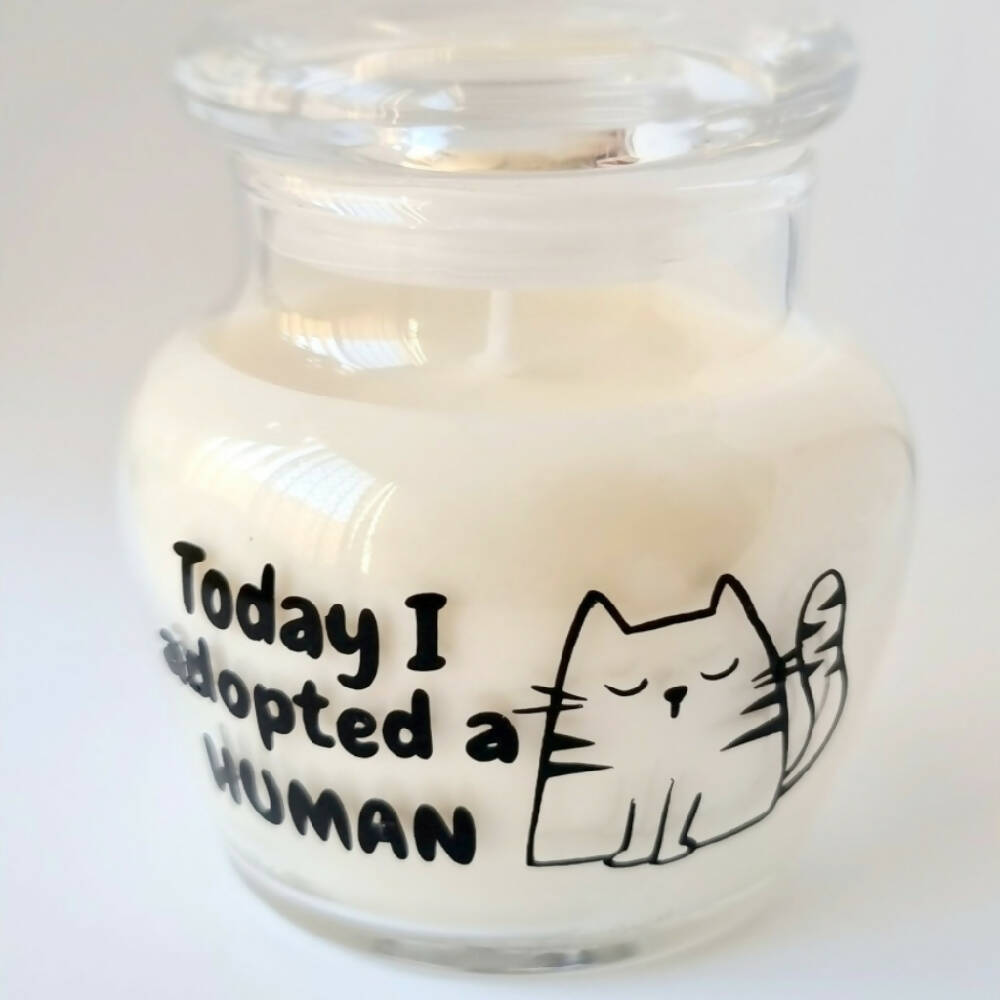 Pet Lovers message candle (Cat) Soy wax, scented