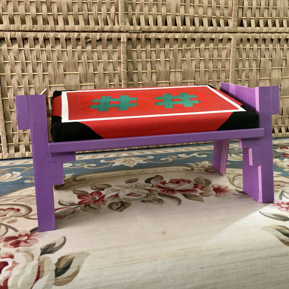 Wellness Stool 4 - Wooden Yoga Meditation Stool handmade