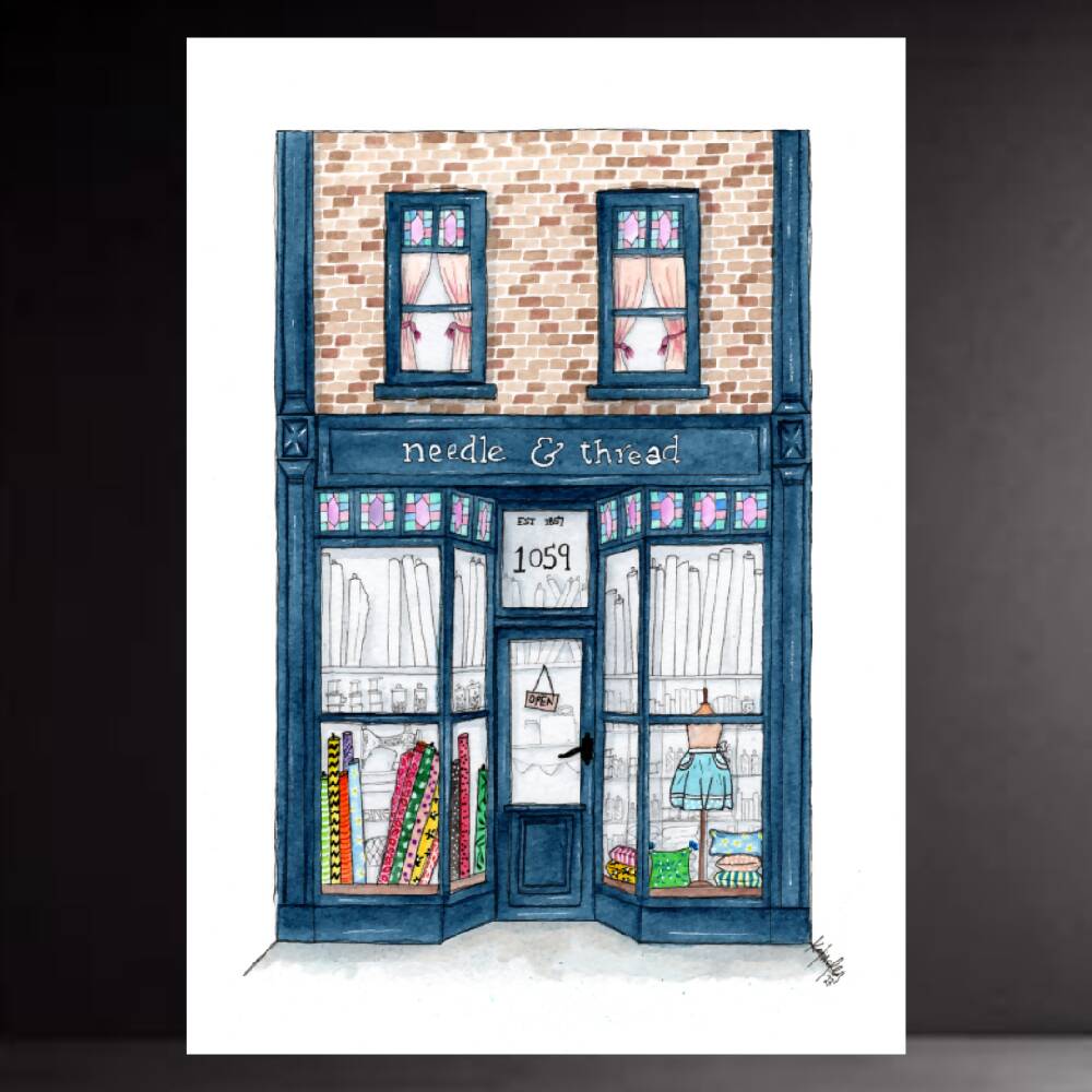 art print - the storefront series - needle & thread