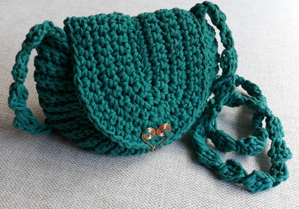 Round Purse with Shoulder Strap