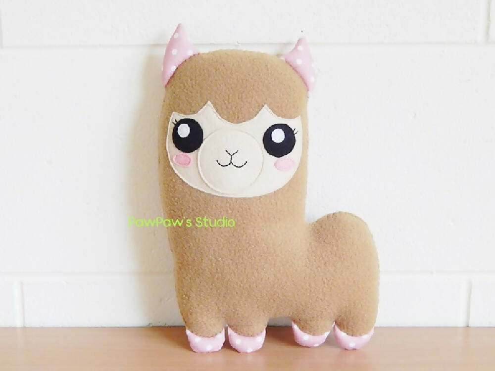 Alpaca Plush Llama / Soft Toy / Softie / Birthday Christmas Gift / Stuffed
