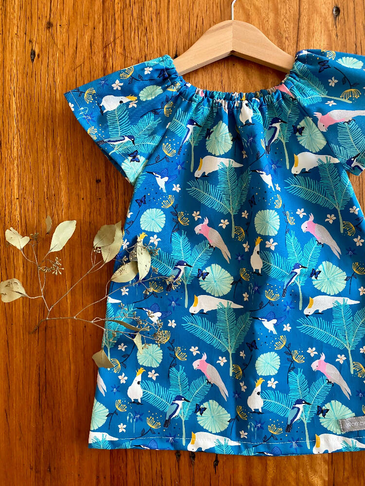 teal cockatoos galahs dress 5