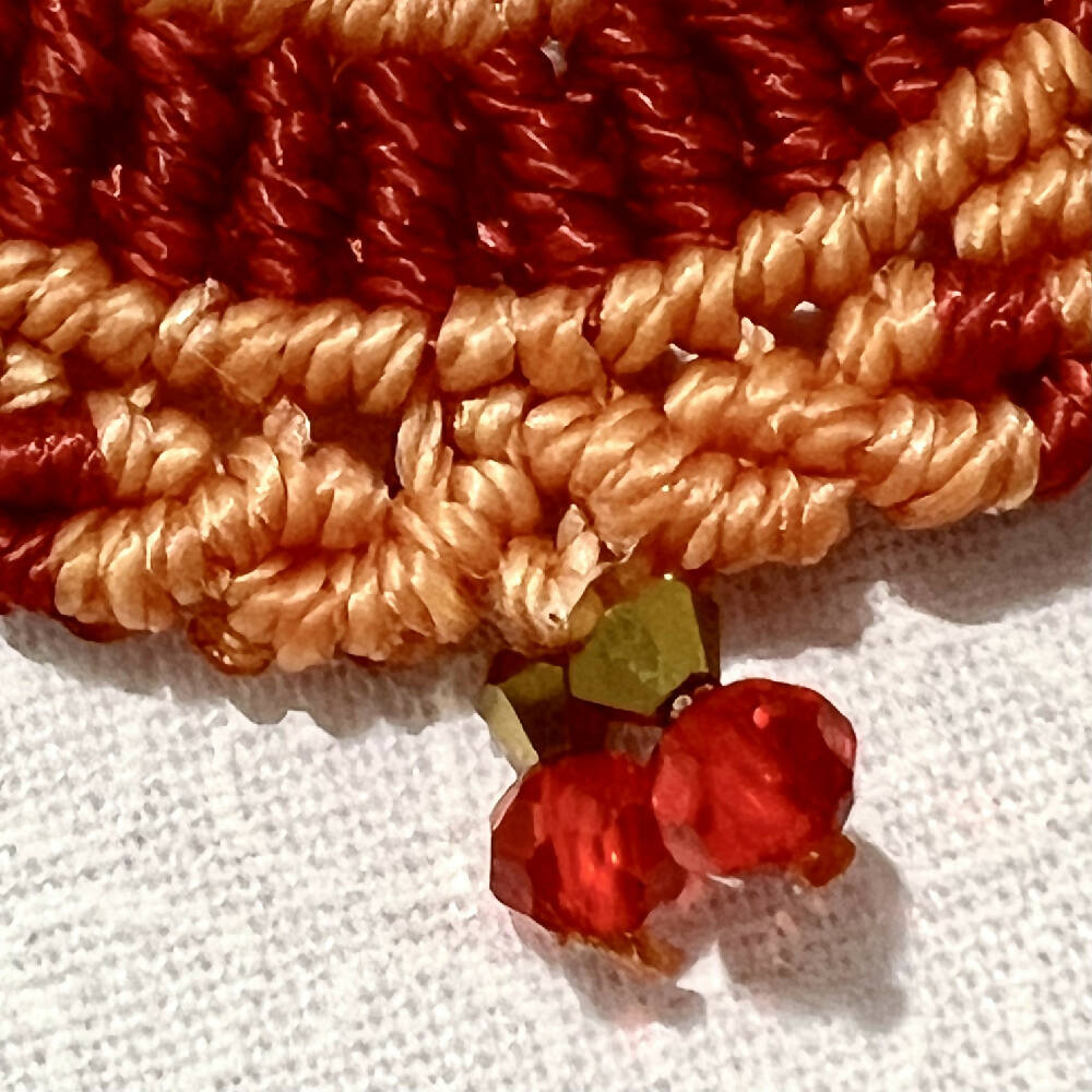 Mini Mostera Micro Macrame Earrings + Free microfiber pouch