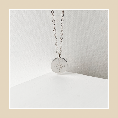 Compass Sterling Silver Necklace