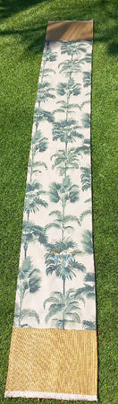 Table Runner - Jute and Cotton Palm Trees - 200cm x 29cm