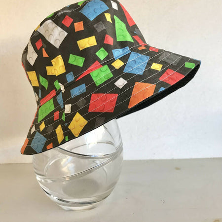 Summer hat in construction brick fabric