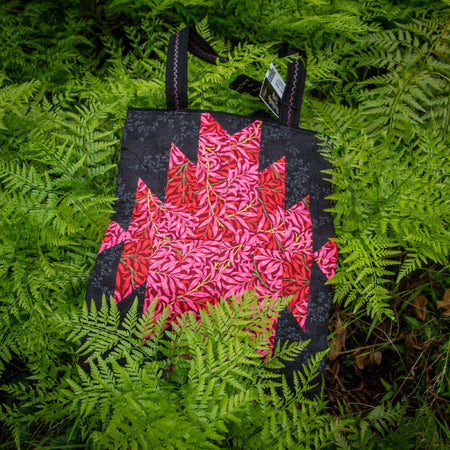 Red Leaves Patchwork Bag