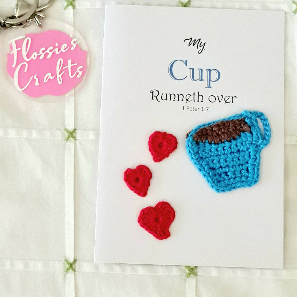 Christian Greeting Cards with crochet detail - FREE SHIPPING