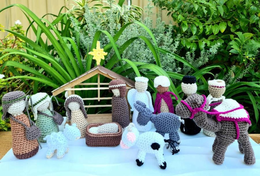 Heirloom Crocheted Nativity Sets Christmas Set