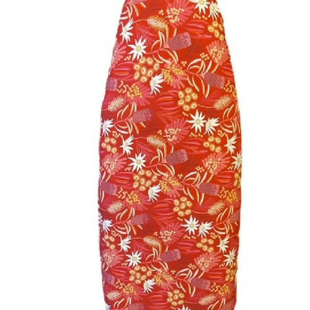 Ironing board cover- Red gum blossom-padded