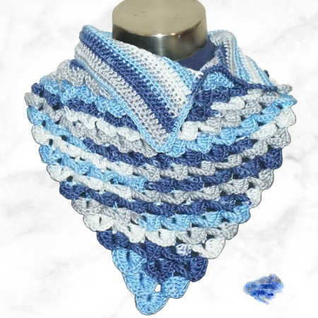 bandana cowl V cowl handmade crochet