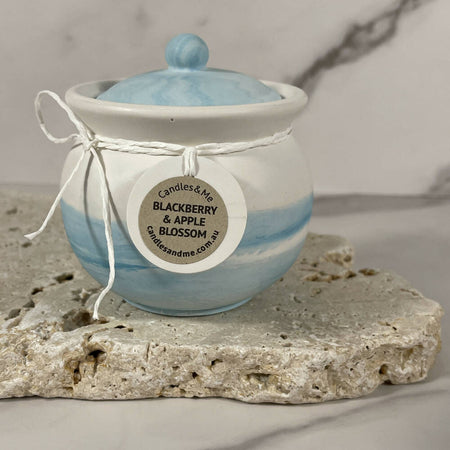 Stone Soy Candle - Cute Pot