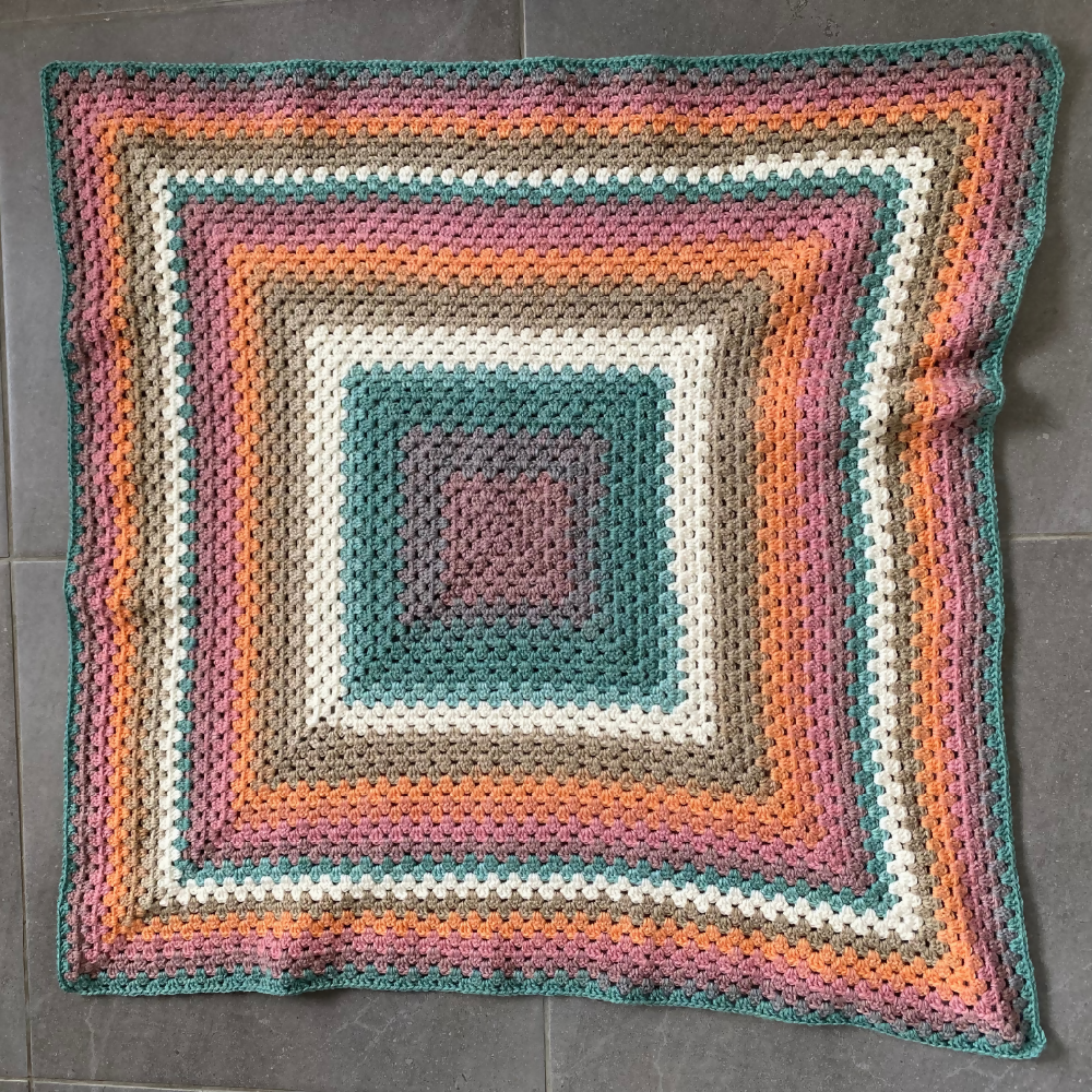 Autumn Baby Blanket | Hand Crocheted Pram Blanket