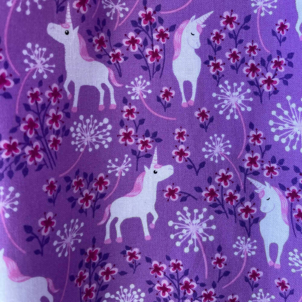 Purple Unicorn Print Dress | Size 5