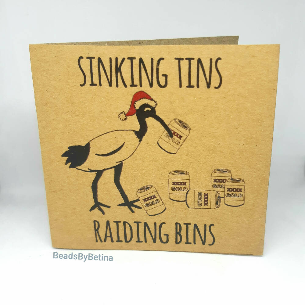 Bin Chicken (Ibis) Card / Birthday / Quirky / Funny / Pun Free Aus Shipping