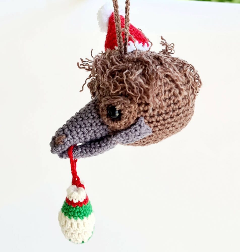 Crocheted Heirloom Aussie Native Animal Christmas Decoration - EMU