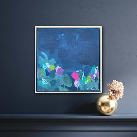Small wonders - small framed acrylic on canvas original painting