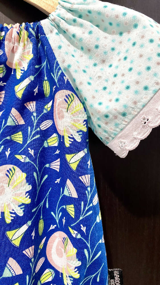 The Peacock Short Sleeve Seaside Romper (SIZES 00 & 1) CLEARANCE