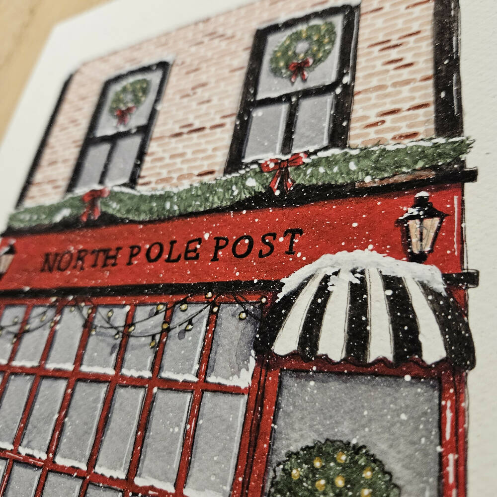 art print - the storefront series - north pole post