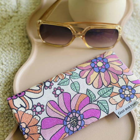 Sunglasses Pouch - Retro Floral