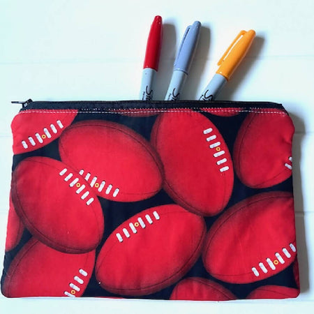 Footballs pencil case