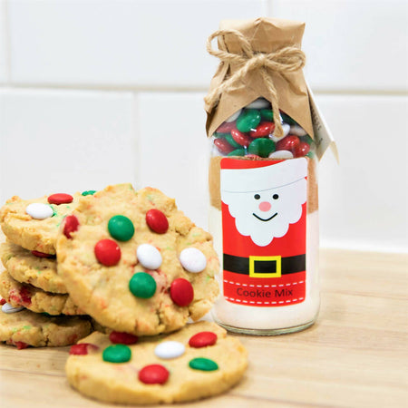 SANTA's Cookie Mix in a Bottle. An adorable Christmas gift | treat | activity.