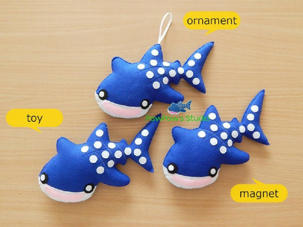 Whale Shark/ Whale Shark Magnet/ Whale Shark Ornament/ Nursery/ Toy