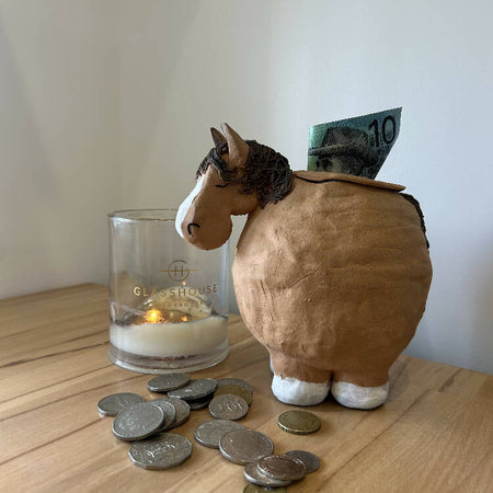 Chestnut Pony Money Bank