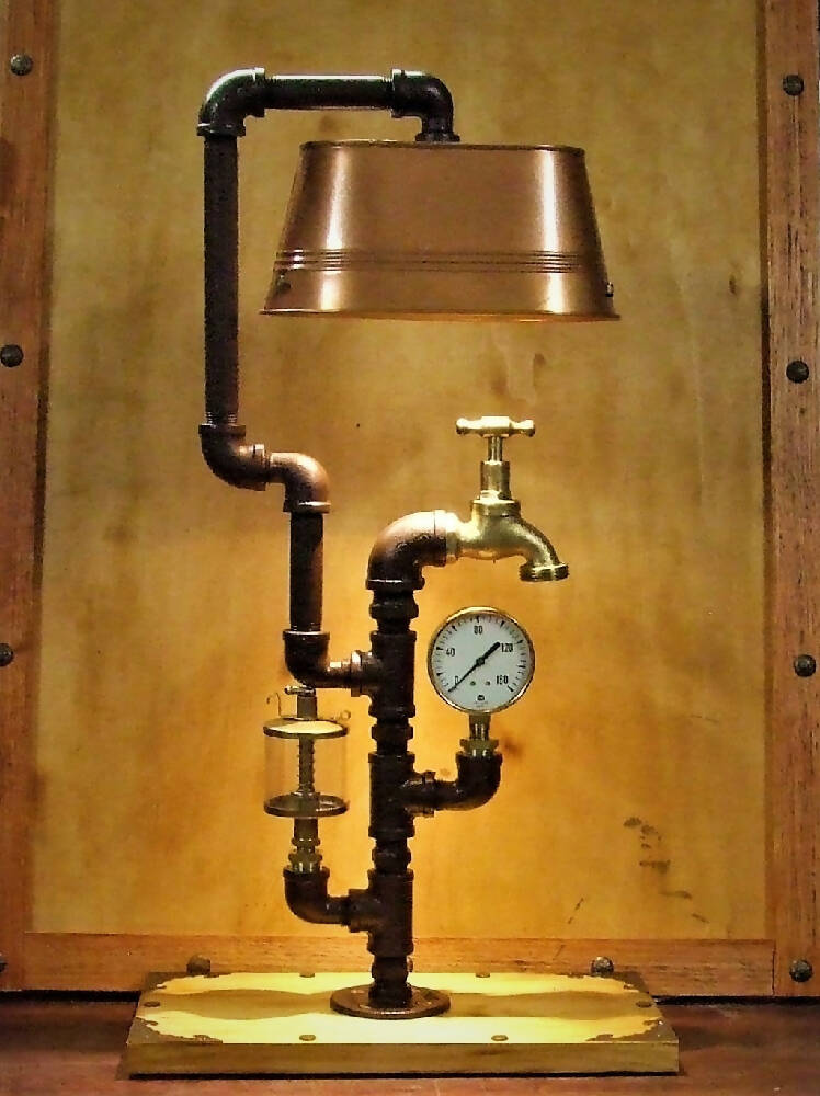 Vintage Industrial/Steampunk Lamp