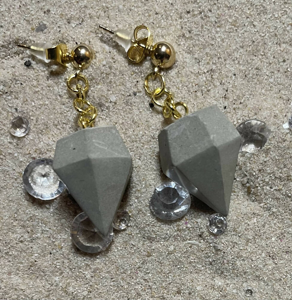 Concrete Earrings made in Australia