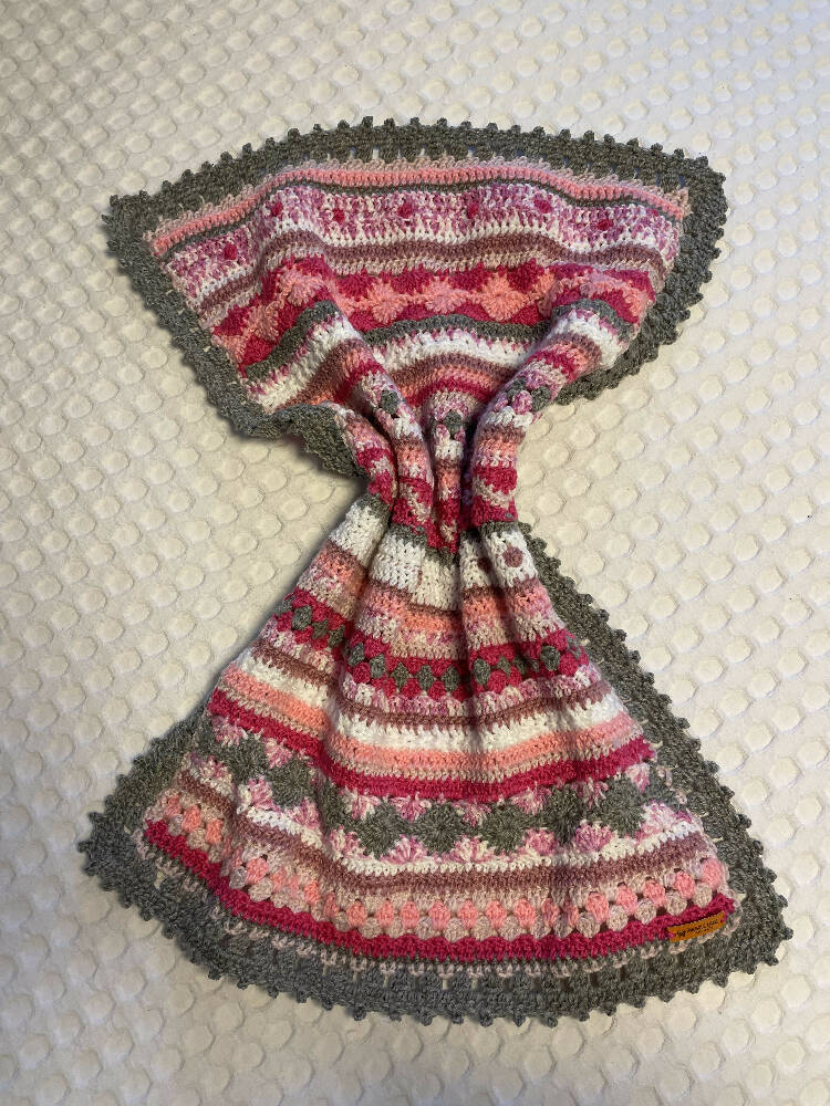 Crocheted Baby Boho Blanket