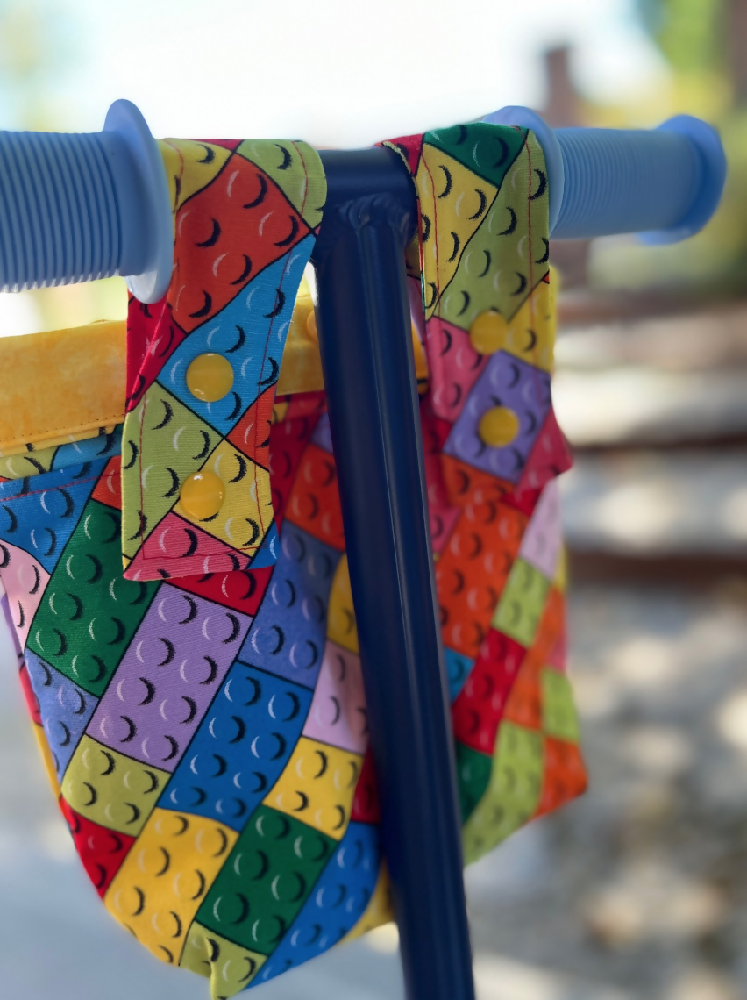 Scooter / Bike handlebar bag - Blocks