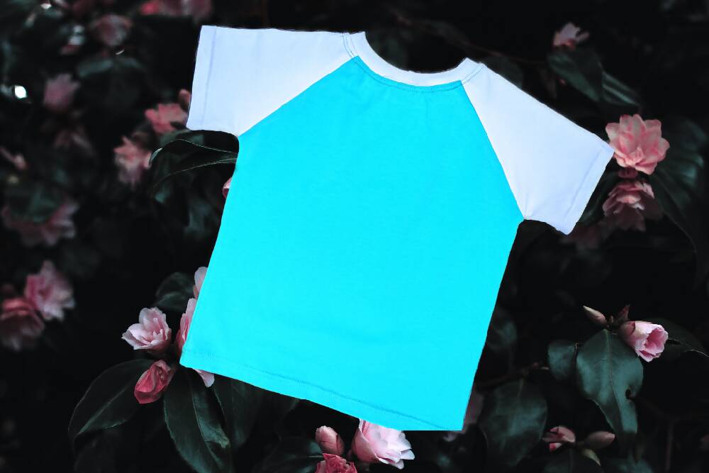 Girls T-Shirt, Mint Green Unicorn