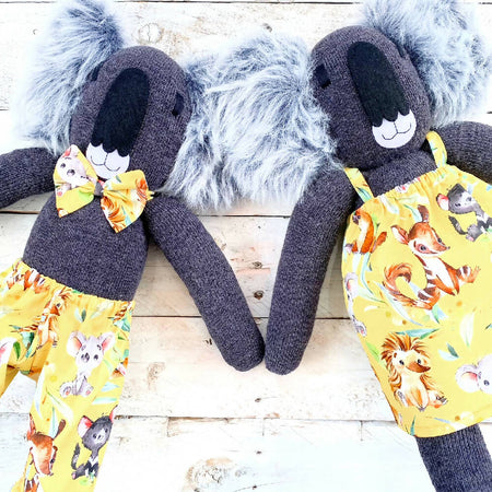 Sunny & Mirri Sock Koalas - READY TO SHIP Australian animal soft toy