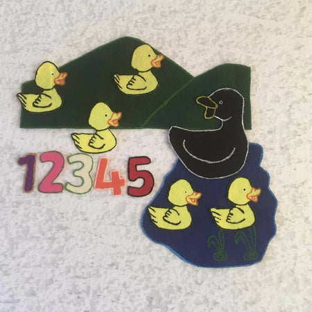 Felt Set - 5 Ducks
