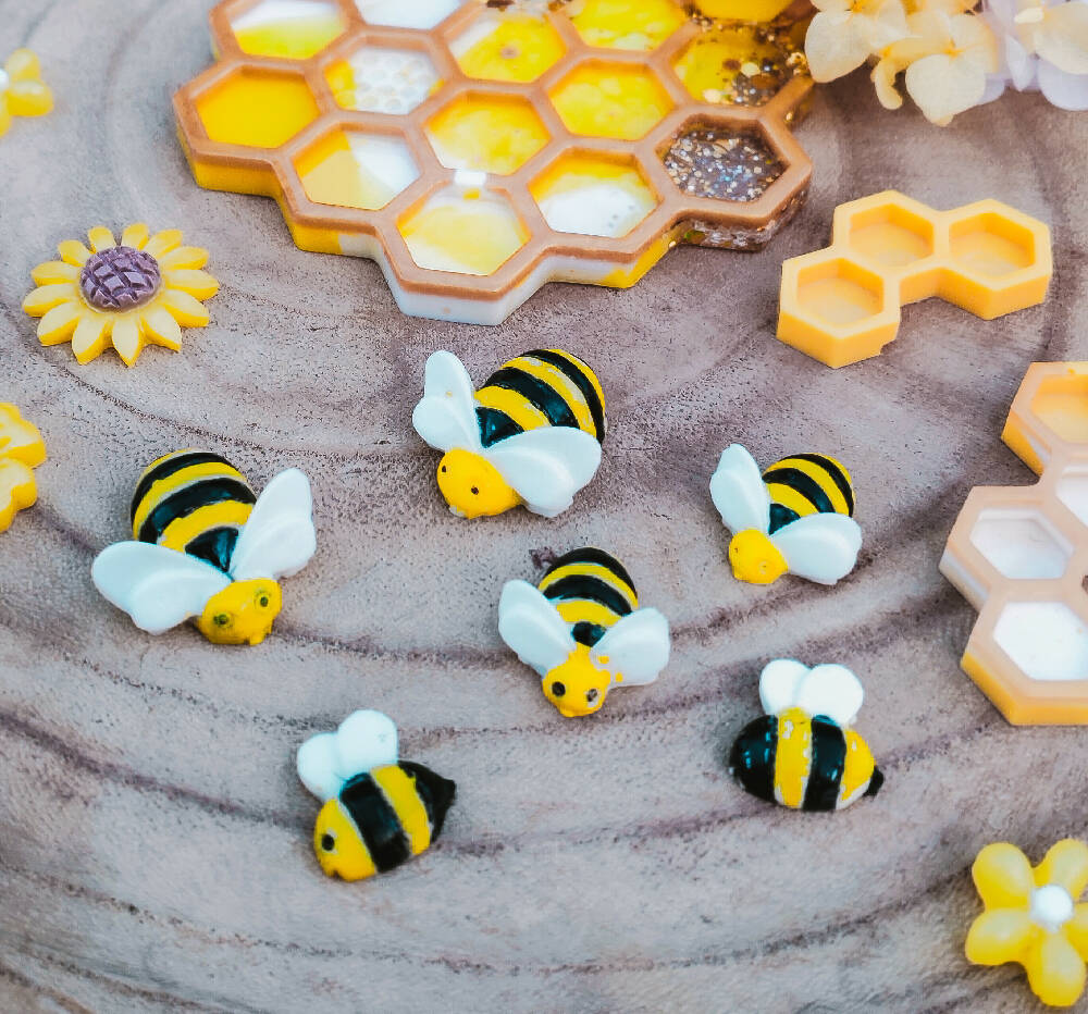 Honeycomb Range: coasters, trays and bees