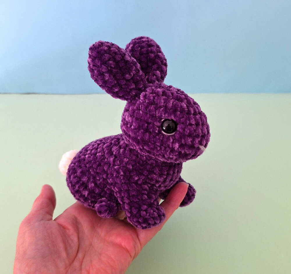 purple easter rabbit