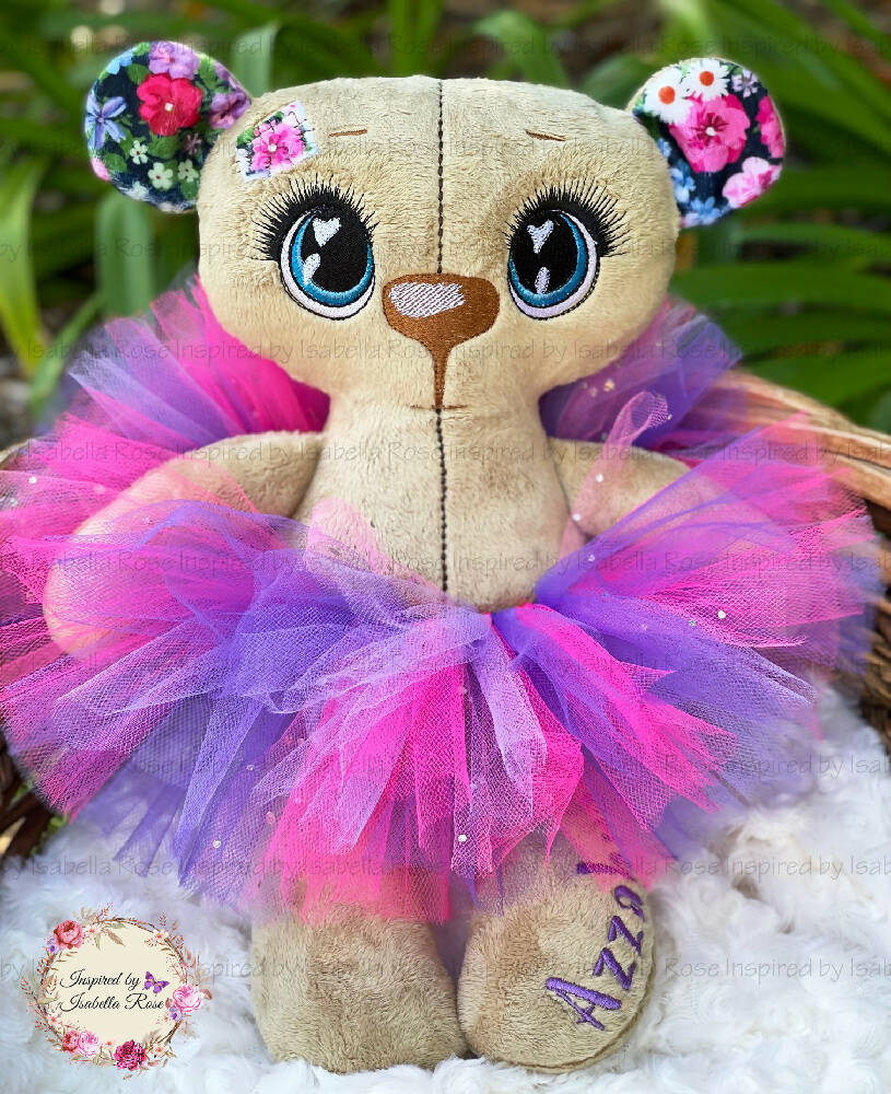 Personalised teddy, Custom bear plushie, Made to order