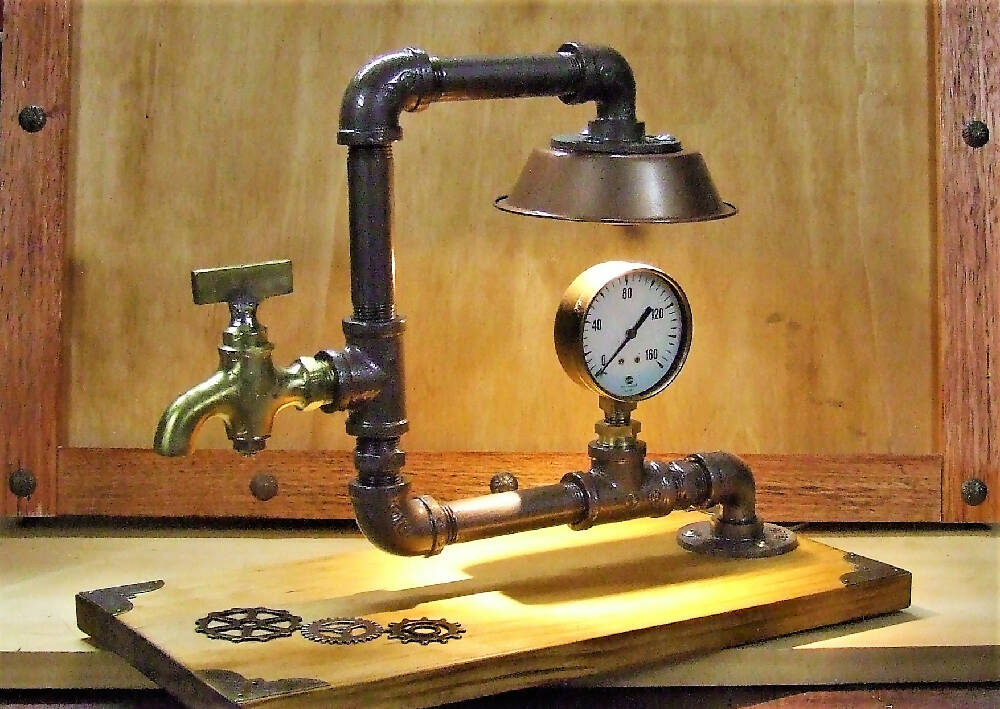 Vintage Industrial/Steampunk Balance Lamp #1