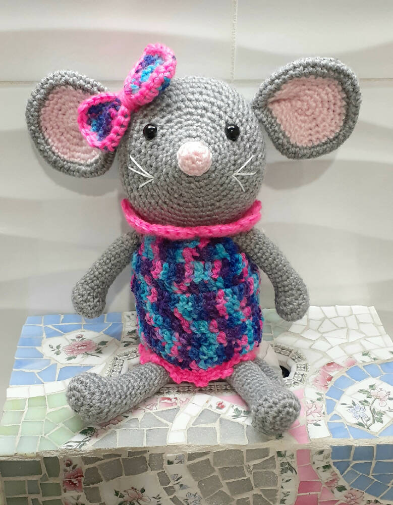Molly the crocheted mouse